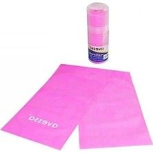 Hakay Dayanıklı Pembe Pilates Bandı Pvc Tüpte, Hafif Sertlik