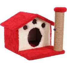 Hakay Dayanıklı Kedi Tırmalama Yüzeyi, Kırmızı