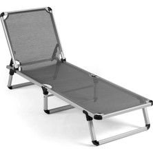 Missidea Pupo  Alüminyum Katlanır ve Taşınır Şezlong Antrasit