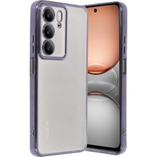 Morado Se siente Perfecto Realme C75 4g Kılıf Razer Lensli Silikon - Mor