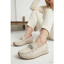 Mammamia Kadın Yumuşak Hakiki Deri Ortopedik Günlük Bağcıksız Ayakkabı M27YA/7270