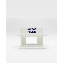 Printhane 3D Pop Race Logolu 1:64 Model Araba Standı