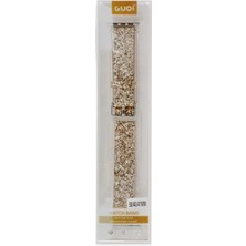 Markaon Üreticiniz Newface Apple Watch 38MM Starry Taşlı Kordon - Gold YN1348