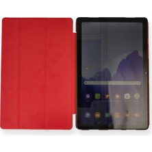 Markaon Üreticiniz Newface Samsung Galaxy X200 Tab A8 10.5 Kılıf Tablet Smart Kılıf - Kırmızı YN1348