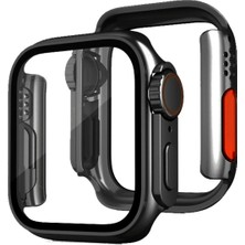 Markaon Üreticiniz Newface Apple Watch 40MM Watch 49MM Kasa Dönüştürücü ve Ekran Koruyucu - Siyah Yn1