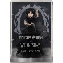 Markaon Üreticiniz HXJ03 Monster High Wednesday Balo Elbiseli Bebek YN1348
