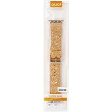 Markaon Üreticiniz Newface Apple Watch 42MM Starry Taşlı Kordon - Pudra YN1348