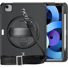 Markaon Üreticiniz Newface iPad Pro 11 (2020) Kılıf Strap-C Otterbox Tablet Kapak - Siyah YN1348