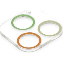Markaon Üreticiniz Newface Apple iPhone 13 Pro Renkli Kamera Lens Koruma Cam - Sarı-Turuncu YN1348