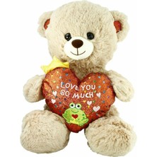 Markaon Üreticiniz PJH2323 Peluş Kalpli Ayı Love You 30 cm YN1348