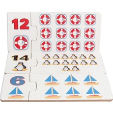 Markaon Üreticiniz Ahşap Eğitici Puzzle Sayılar YN1348