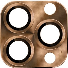 Markaon Üreticiniz Newface Apple iPhone 16 Pro Max Pers Alüminyum Kamera Lens - Desert YN1348