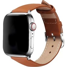 Markaon Üreticiniz Newface Apple Watch 42MM NL26 Deri Kordon - Taba YN1348