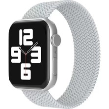 Markaon Üreticiniz Newface Apple Watch 38MM Ayarlı Solo Silikon Kordon - Beyaz YN1348