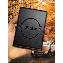 Vinleks Deri Oto Ruhsat Kılıfı, Nissan Desenli, Dikişli, Koruyucu
