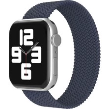 Markaon Üreticiniz Newface Apple Watch 38MM Ayarlı Solo Silikon Kordon - Lacivert YN1348
