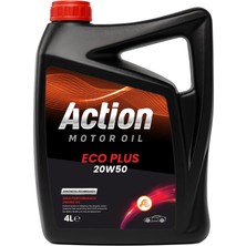 Action Çok Dereceli Motor Yağı Eco Plus 20W50 4 Lt