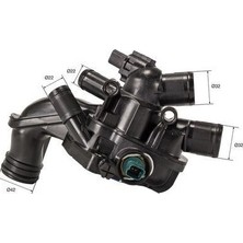 Gutsy Psa Grup Termostat (107C) Komple P308-P207-C3 Pıcasso 1.4 16V (EP3)-P207-P308-PARTNER Tepe-Berlıngo III-P3008