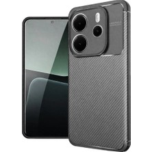 Morado Se siente Perfecto Xiaomi Redmi Note 14 4g Kılıf Auto Focus Karbon Kapak - Gri