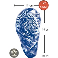 Trakya Tattoo 1 Ay Kalıcı Dövme Yarım Kol Aslan Geçici Dövme