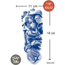 Trakya Tattoo 1 Ay Kalıcı Dövme Yarım Kol Poseidon Geçici Dövme