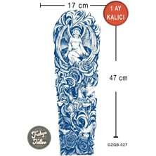 Trakya Tattoo 1 Ay Kalıcı Dövme Tam Kol Melek Gül Geçici Dövme
