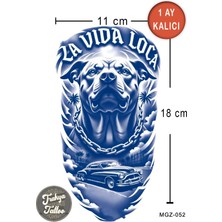 Trakya Tattoo 1 Ay Kalıcı Dövme Yarım Kol Pitbull Köpek Geçici Dövme