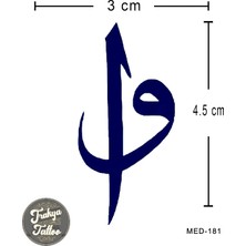 Trakya Tattoo 1 Ay Kalıcı Dövme Minimal Elif ve Vav Geçici Dövme