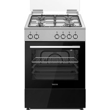 Tecna Tf 604G Turbo Fanlı 4 Gözü Gazlı Ocaklı Tam Boy Fırın