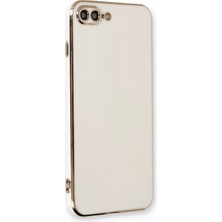 Decostyle Newface Apple iPhone 7 Plus Kılıf Volet Silikon - Beyaz