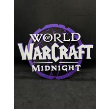 Goka 3D Craft World Of Warcraft (Wow) : Midnight Temalı Duvar Dekoru - Oyuncu Odası Tablosu - 20 x 14,7 x 1,5 cm