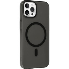 Marsilyan iPhone 15 Pro Max Tuna Pc Slim Magsafe Kapak - Siyah