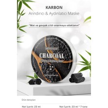 MONDSUB Cam Cilt Etkili Gözenek Sıkılaştırıcı Siyah Nokta Karşıtı Aydınlatıcı Kömür Kağıt Maske (7 Adet)