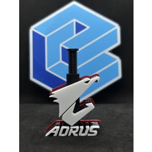 Goka 3D Craft Gigabyte Aorus (Kırmızı) Temalı Ayarlanabilir Ekran Kartı Tutucu | Gpu Destek Aparatı