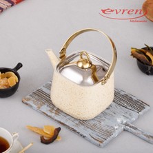 PremiumPort Kare Çay Demliği 1,25 Lt, Bitki Çayı Için Şık ve Pratik Tasarım