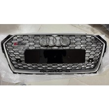 Dmb Audi A5 Rs5 Ön Panjur Gri Çerceve Piano Black 2017-2019 Arası Uyumlu