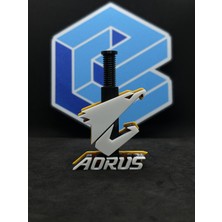 Goka 3D Craft Gigabyte Aorus (Sarı) Temalı Ayarlanabilir Ekran Kartı Tutucu | Gpu Destek Aparatı