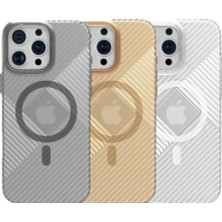 Marsilyan iPhone 16 Pro Max Stella Pc Sert Magsafe Kılıf - Gold