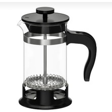 PremiumPort Siyah French Press 1 Lt, 22 cm Yükseklik, 10 cm Çap, Şık ve Kullanışlı