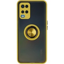 Decostyle Newface Oppo A54 4g Kılıf Montreal Yüzüklü Silikon Kapak - Sarı