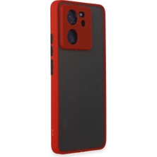 Decostyle Newface Xiaomi Mi 13T Pro Kılıf Montreal Silikon Kapak - Kırmızı