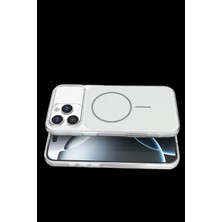 Marsilyan Apple iPhone 16 Pro Max Bruma Magsafe Kapak - Gümüş