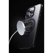 Marsilyan iPhone 16 Plus Avatar 360 Dönen Magsafe Kapak - Titan Gri