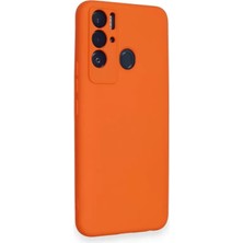Decostyle Newface Tecno Pova Neo Kılıf Nano Içi Kadife Silikon - Turuncu