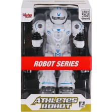 Markaon Üreticiniz DF-6026 Işıklı ve Müzikli Hareketli Atletik Sporcu Robot -Vardem Oyuncak YN1348