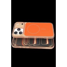 Marsilyan Apple iPhone 17 Pro Bruma Magsafe Kapak - Turuncu