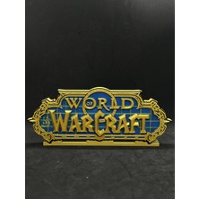 Goka 3D Craft World Of Warcraft (Wow) Temalı Duvar Dekoru - Oyuncu Odası Tablosu - 25 x 10 x 1,8 cm
