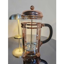 PremiumPort Bakırcı Metal Cam French Press, 1000 Ml, Bitki ve Çay Demleme Aracı