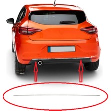Gutsy Renault Clıo V Arka Tampon Cıtası Krom