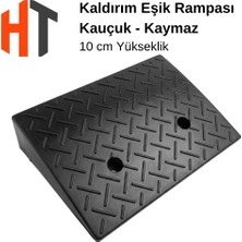Hayat Trafik Kauçuk Rampa 10 Cm, Engelli Aracı Rampası, Kaldırım Rampası 48 x 33 x 10 cm